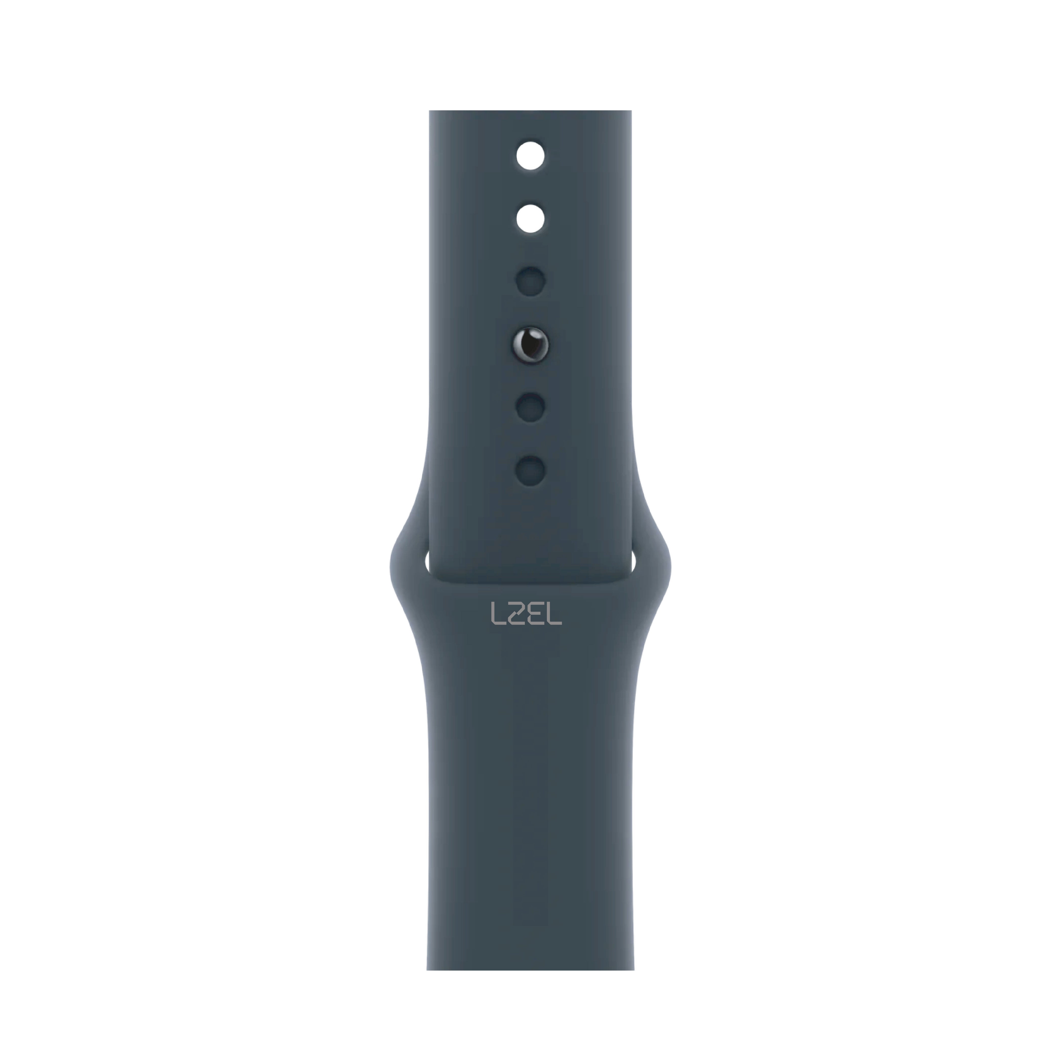 LZEL 38/40/41/42MM AvalonFlex Series 10 Silicone Watch Band Midnight Black