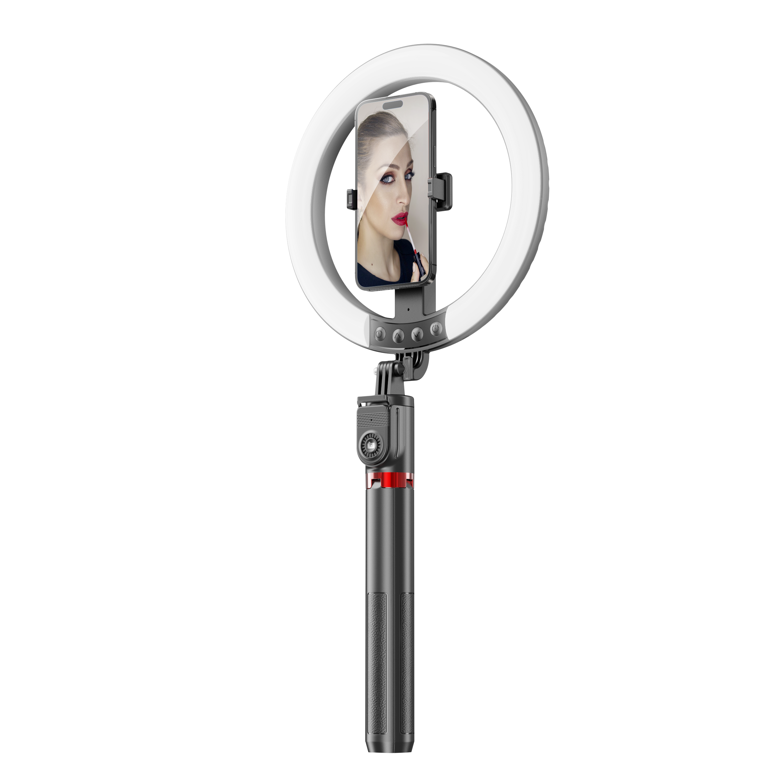 LZEL Vlog Lumexpod 10" Rgb Selfie Ring Light Kit With 2.3m Tripod Stand And Wireless Remote