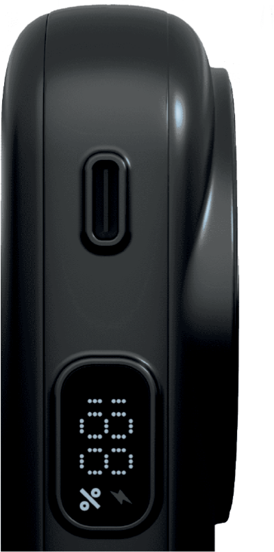 LZEL TrioEnergia Station - Trio 10,000mAh Wireless Power Bank & Charging Dock With Built-in Cable | Black