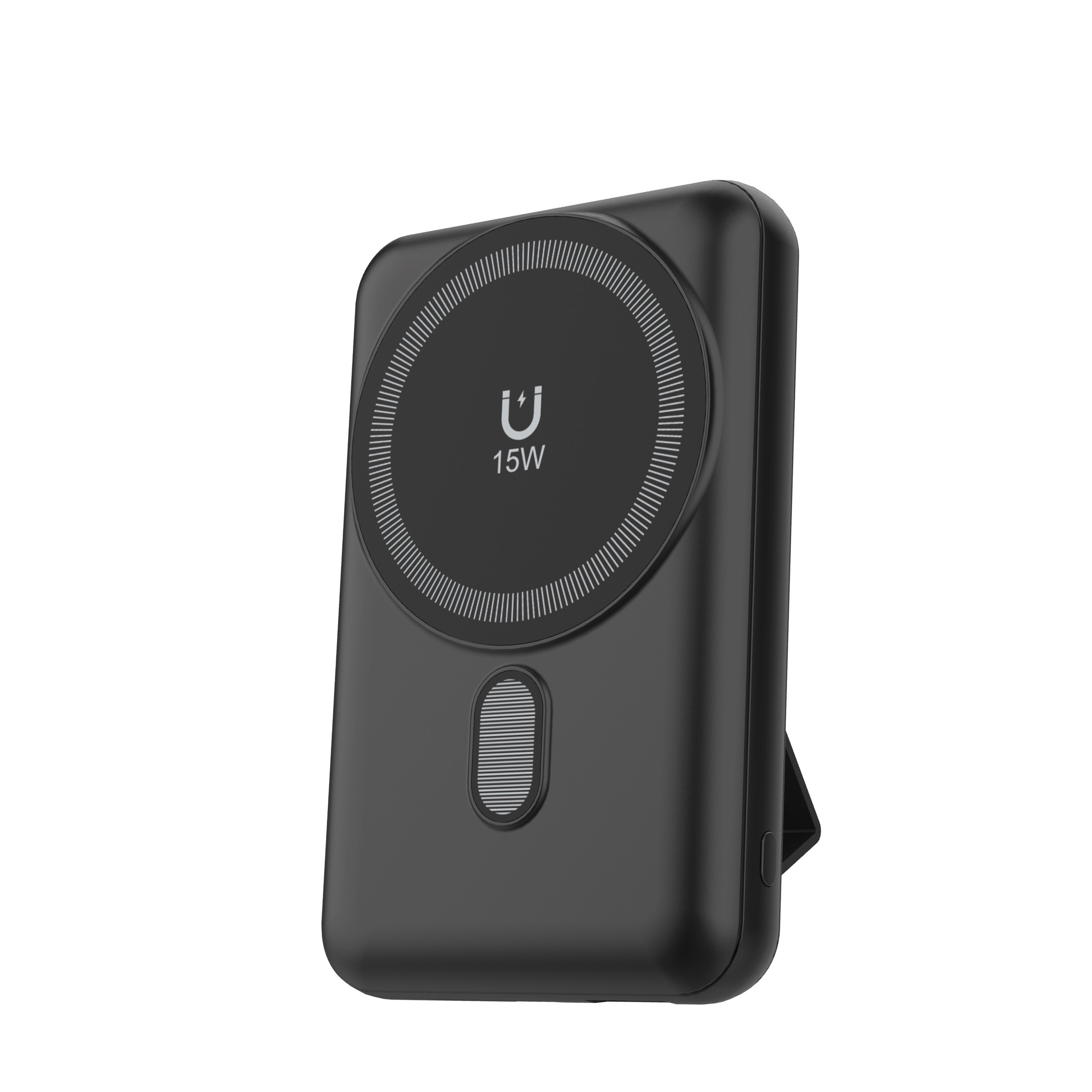 LZEL MagNexus Wave Series 10000mAh MagSafe Mini Power Bank 15w Wireless Fast Charger | Black