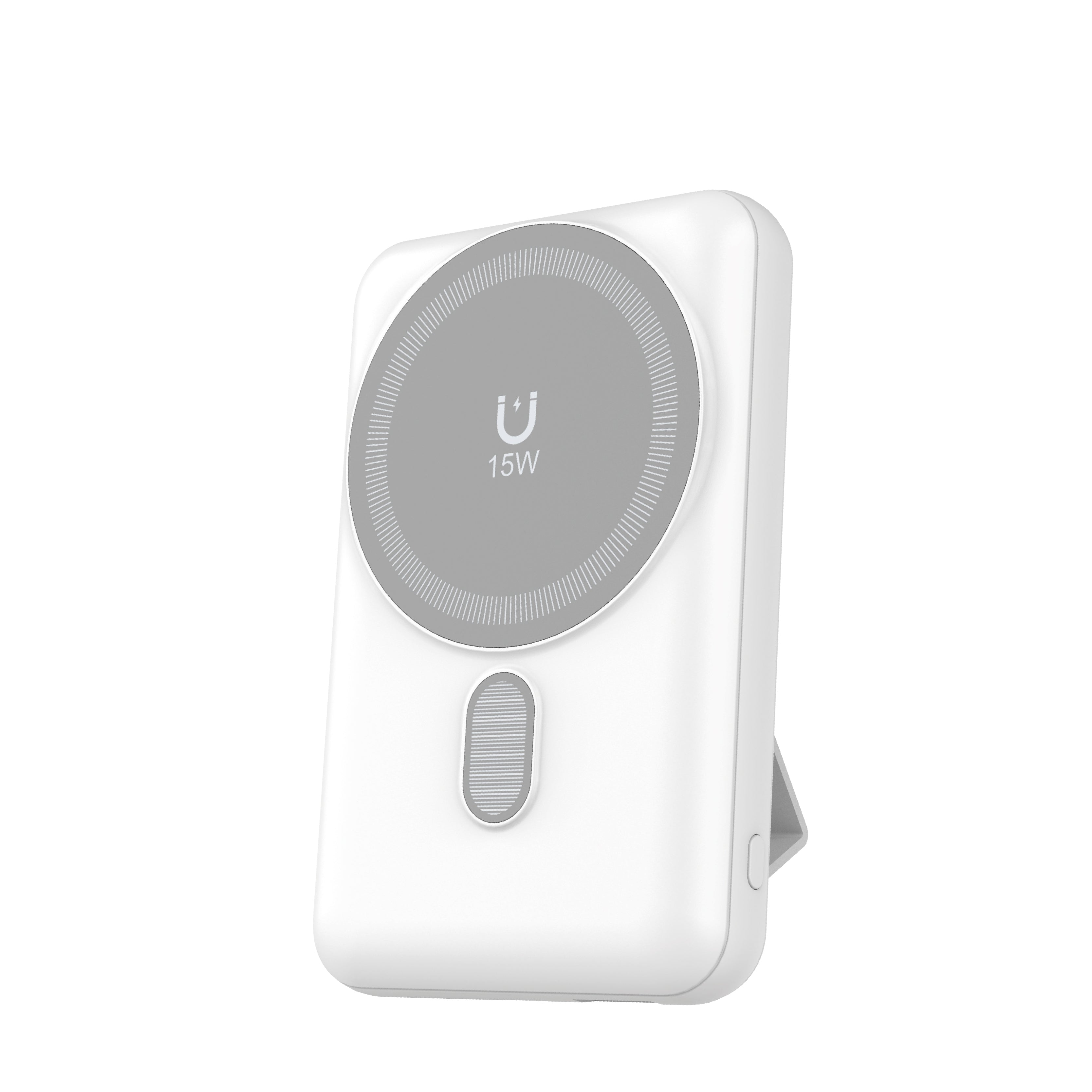 LZEL MagNexus Wave Series 10000mAh MagSafe Mini Power Bank 15W Wireless Fast Charger | White