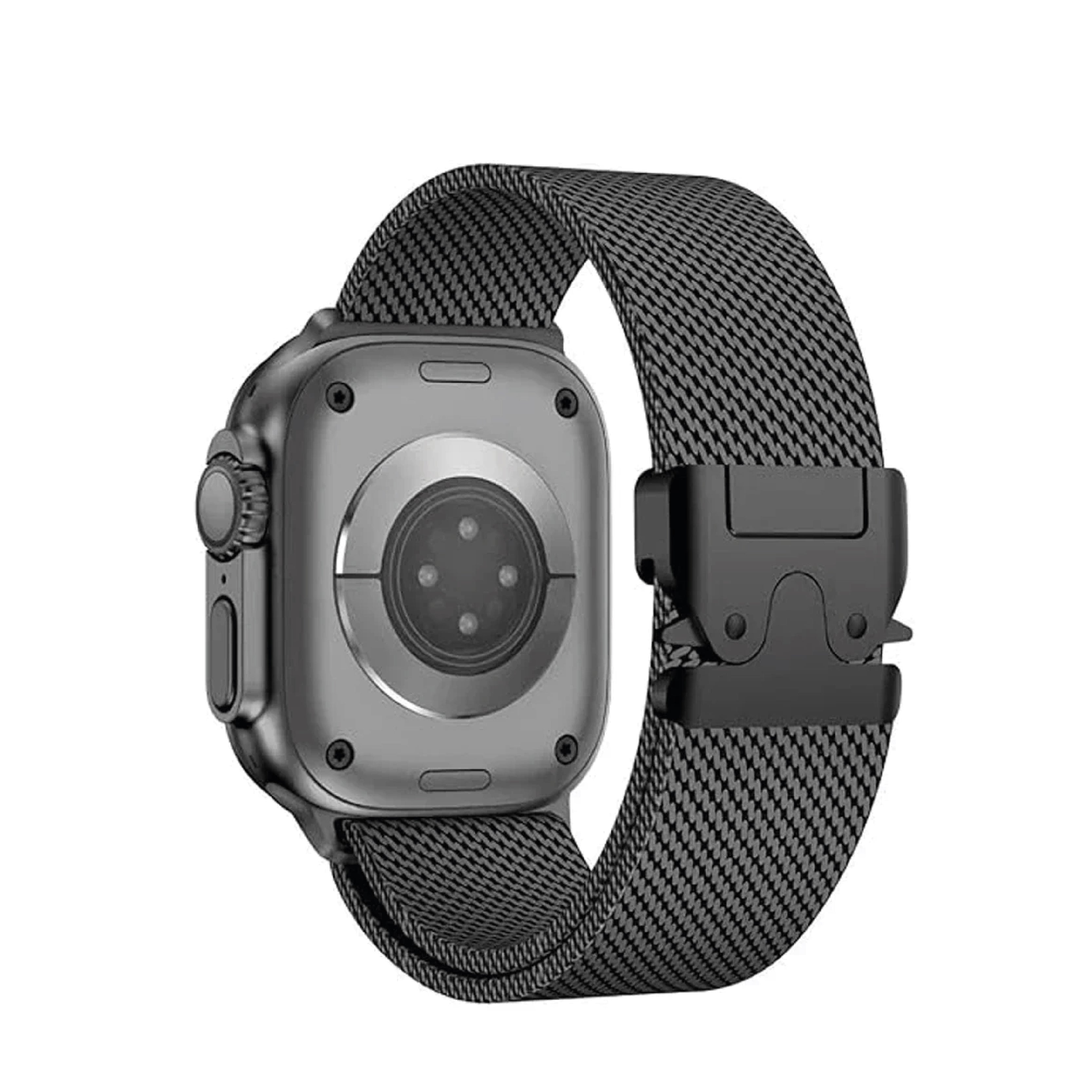 LZEL Avalonflex Titanium  Milanese Loop Watch Band For 42/44/45/46/49mm (S10) | Black