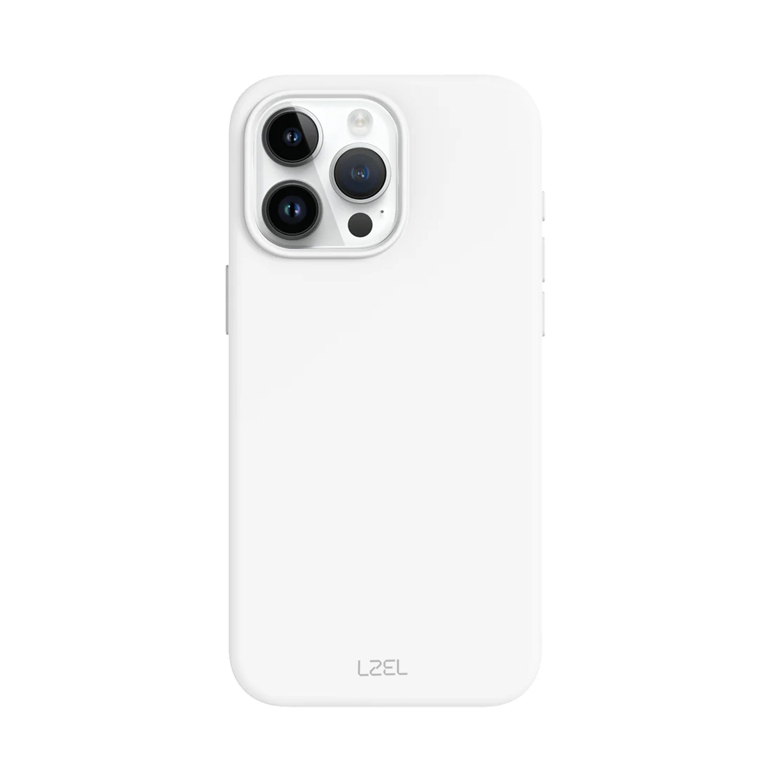 LZEL iPhone 16 Pro Max Mag Leather Elite Case Light Gray