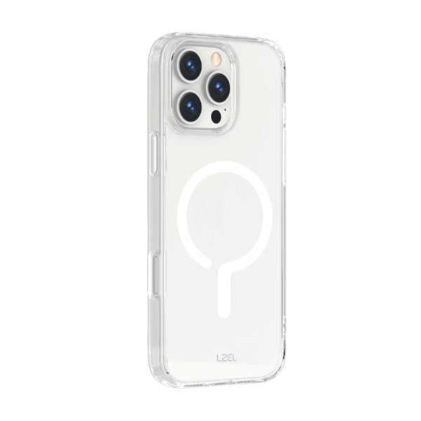 LZEL iPhone 16 Pro Max Mag Clear Fusion With New Magsafe White