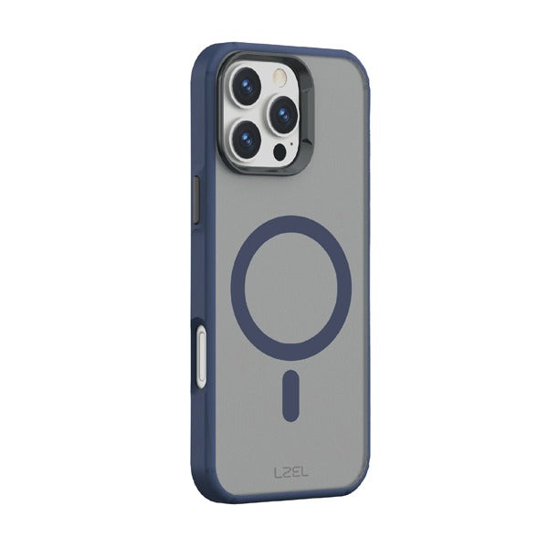 LZEL iPhone 16 Pro Mag Fusion Prime Case Matt Blue