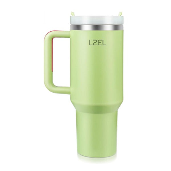 LZEL Tumbler With Handle 800ML Aqua Pure Vacuum Insulated Light Green