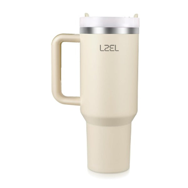 LZEL Tumbler With Handle 800ML Aqua Pure Vacuum Insulated Rose Quartz