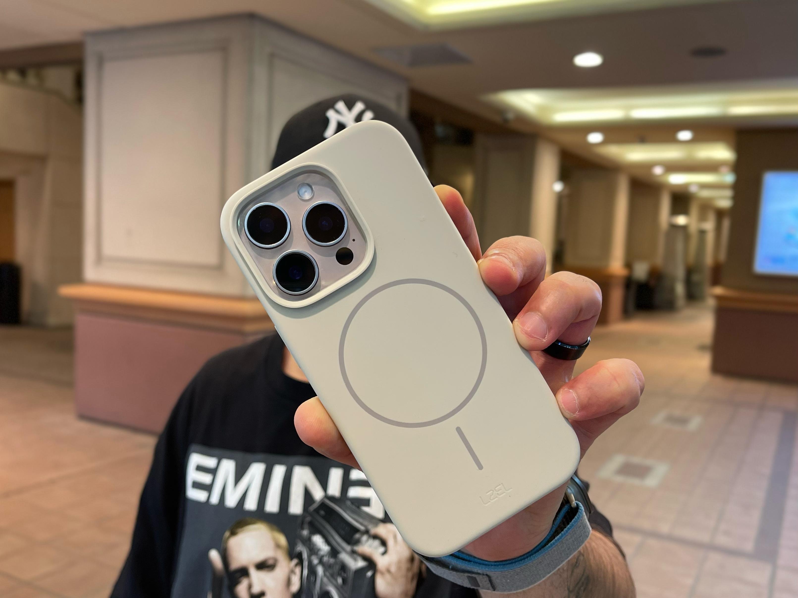 LZEL PrimeMag iPhone 16 Pro Liquid Silicone Case With MagSafe |Summit Stone