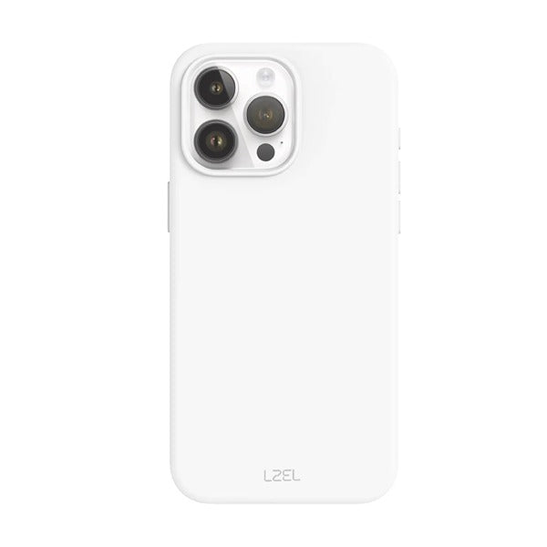 LZEL iPhone 16 Pro MagLeather Case Light Gray