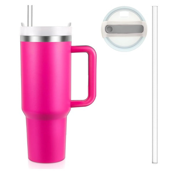 LZEL Tumbler With Handle 800ML Aqua Pure Vacuum Insulated Barbie Pink