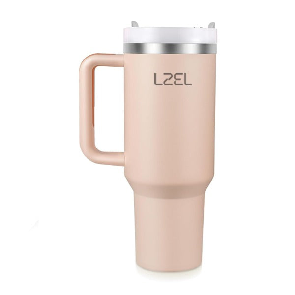 LZEL Tumbler With Handle 800ML Aqua Pure Vacuum Insulated Pink