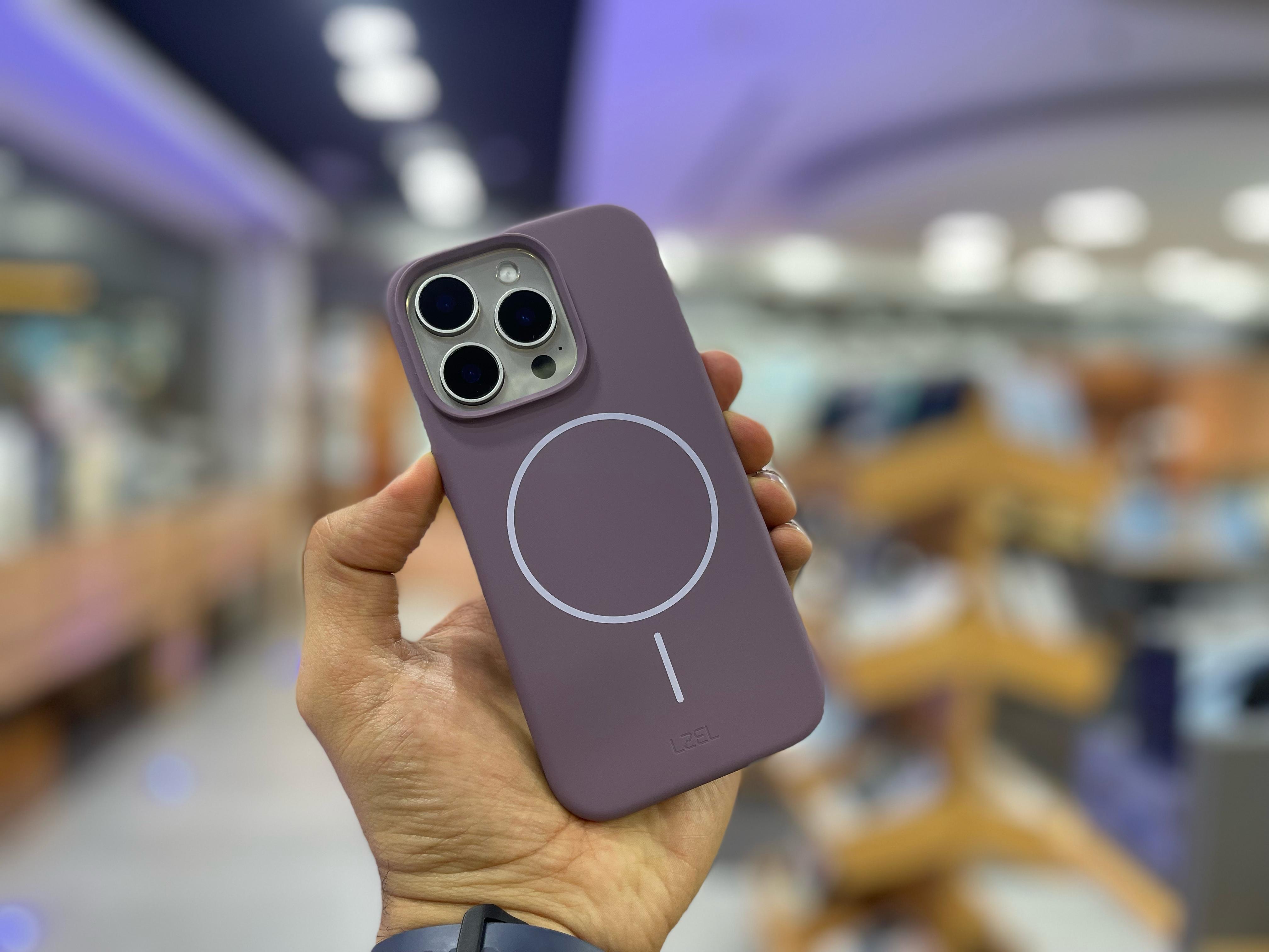 LZEL PrimeMag iPhone 16 Pro Liquid Silicone Case With Magsafe |Sunset Purple