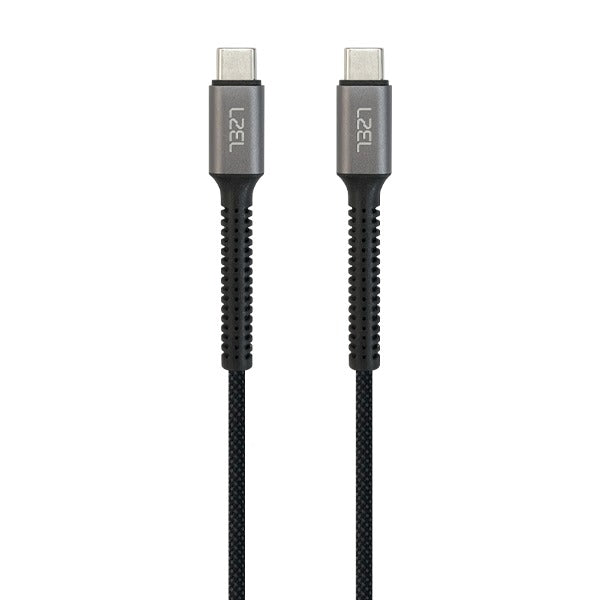 LZEL Celeris Power N Fabric Braided 60w USB-C To USB-C Cable 1.2m | Black