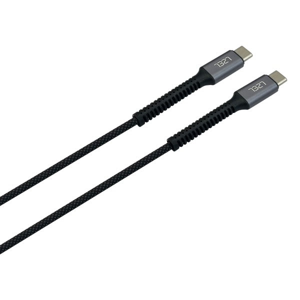 LZEL Celeris Power N Fabric Braided 60w USB-C To USB-C Cable 1.2m | Black