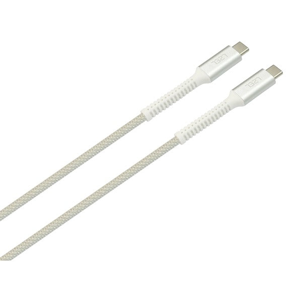 LZEL Celeris Power N Fabric Braided 60w USB-C to USB-C Cable 1.2m | White