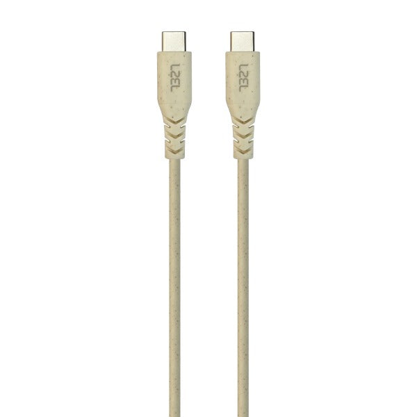 LZEL Celeris Power Eco Friendly 60w USB-C to USB-C Cable 1.2m | Oatmeal/Off-White
