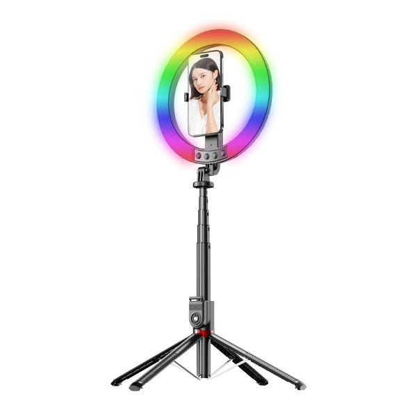 LZEL Vlog Lumexpod 10" Rgb Selfie Ring Light Kit With 2.3m Tripod Stand And Wireless Remote