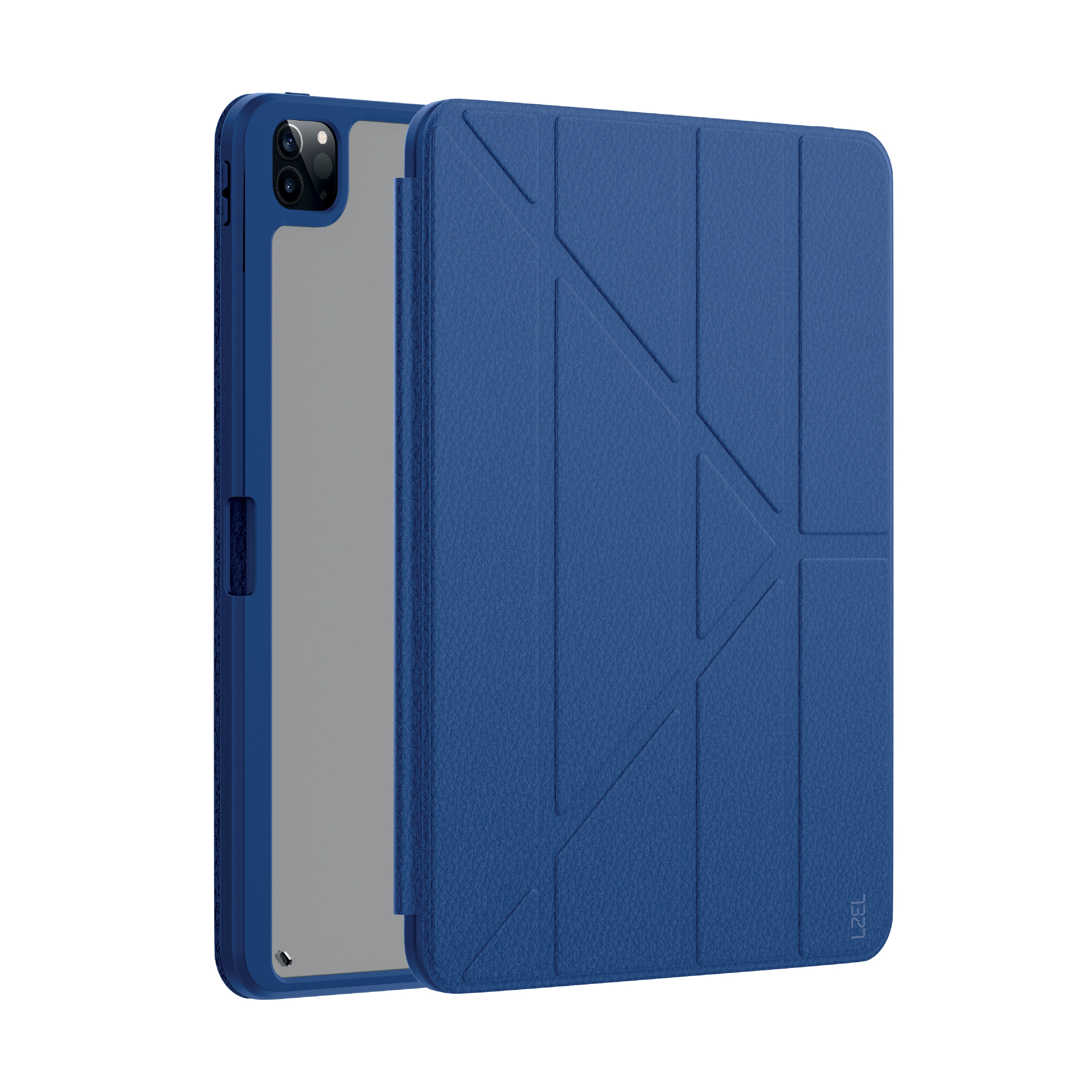 LZEL iPad 13" Leather Smart Imperium Folio Series Case Blue