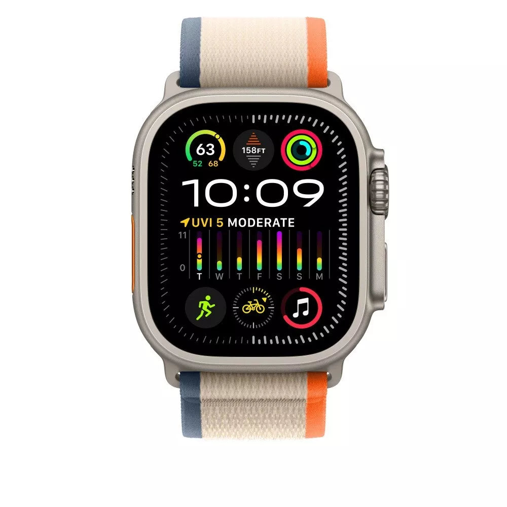 LZEL 42/44/45/46/49MM AvalonFlex Nylon Watch Band |Orange/Beige