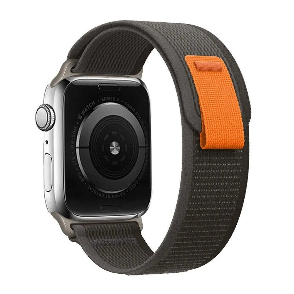 LZEL 42/44/45/46/49MM AvalonFlex Nylon Watch Band |Black/Gray