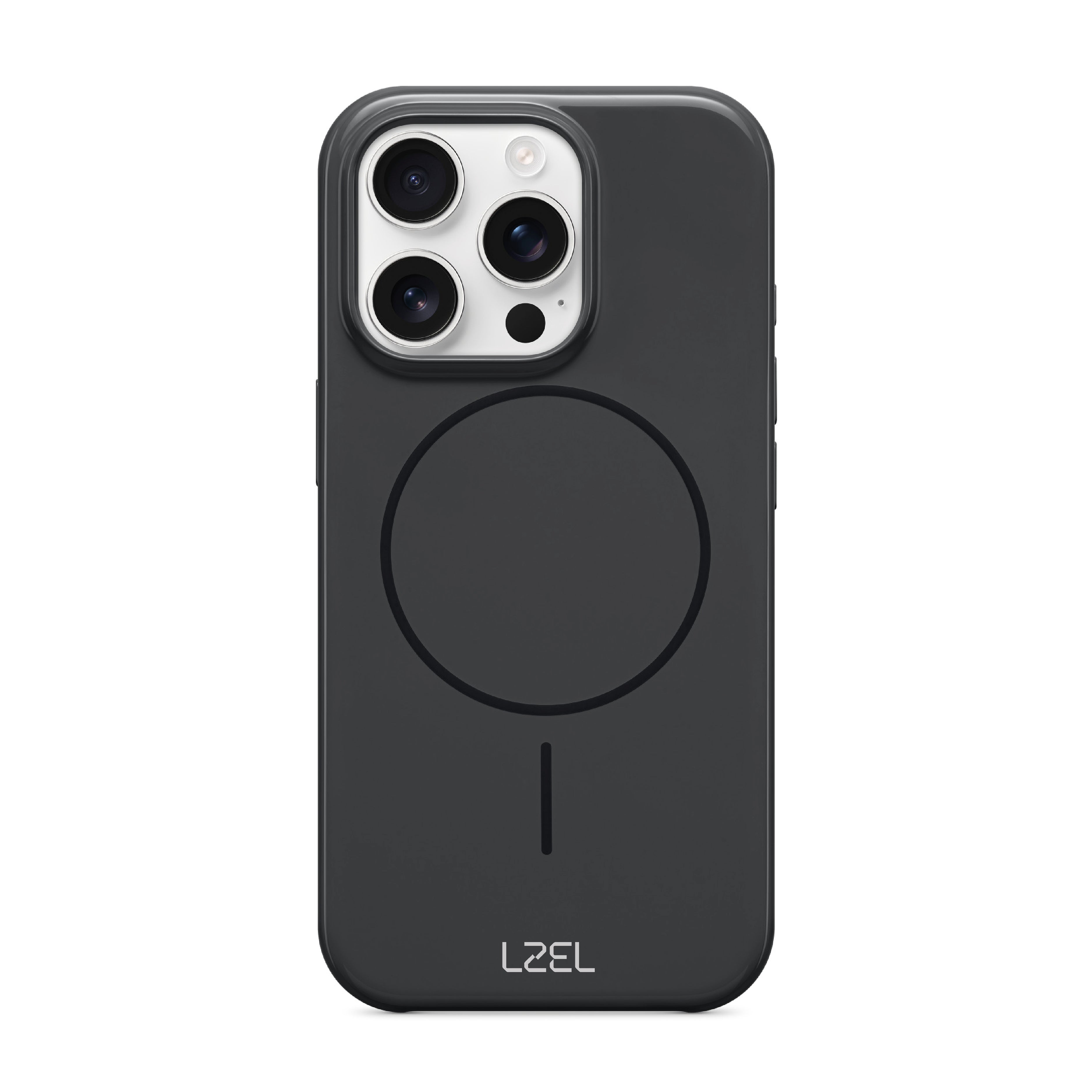 LZEL PrimeMag iPhone 16 Pro Max Liquid Silicone Case With MagSafe |Midnight Black